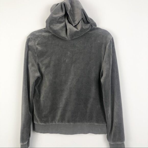 JUICY COUTURE | Velour Zip Up Jacket Gray Y2K Lg - Picture 12 of 12